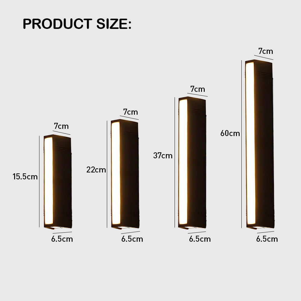 Aequr Outdoor Wall Lamp | Modern Aluminium, IP54 Weatherproof