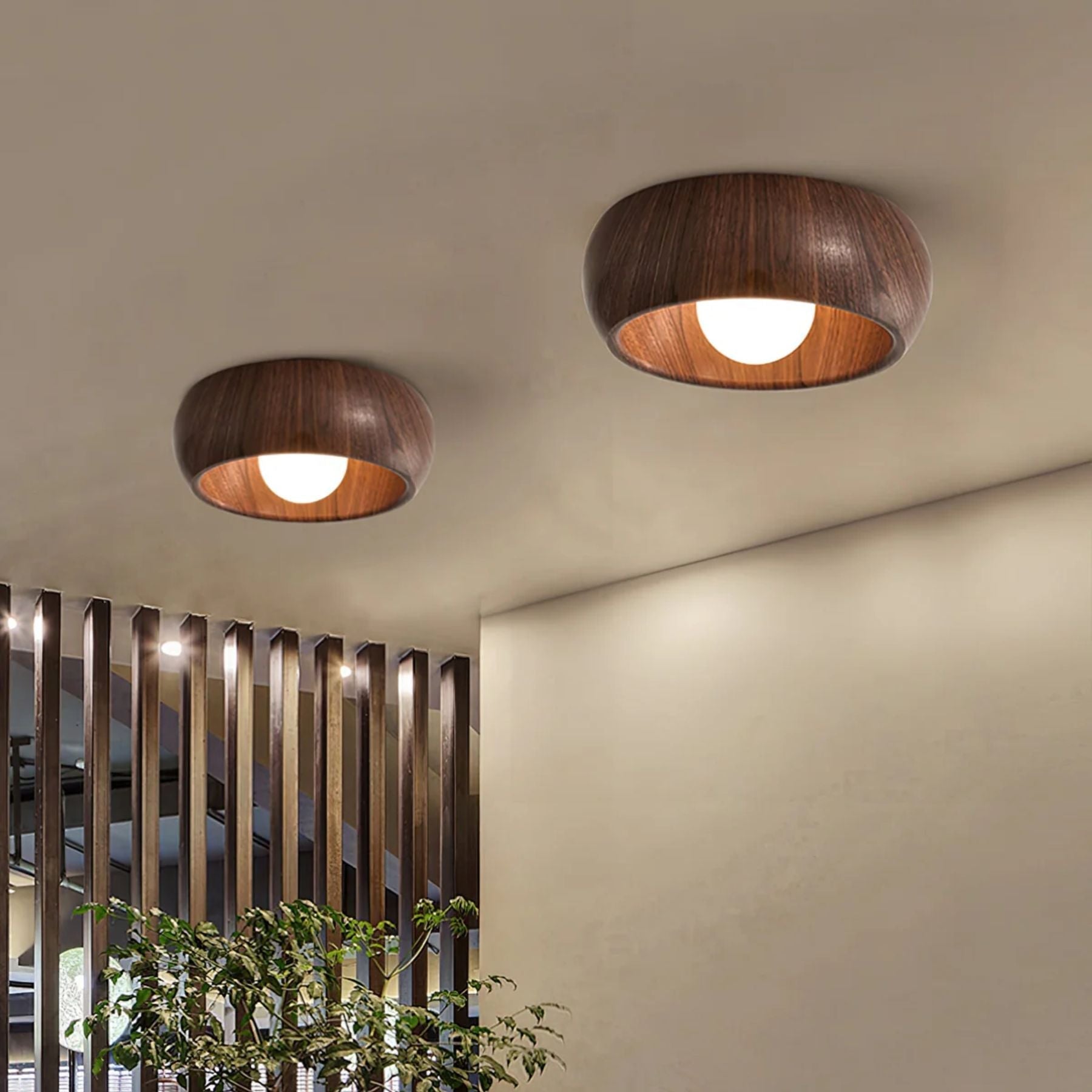 Bela Ceiling Lamp | Minimalist Wooden Design, Soft LED Lighting