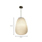 Bento Hanglamp | Geribbeld Glas, E27 Fitting