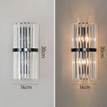 Bela Crystal Wall Light | Modern Stainless Steel Sconce