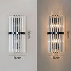 Bela Crystal Wall Light | Modern Stainless Steel Sconce