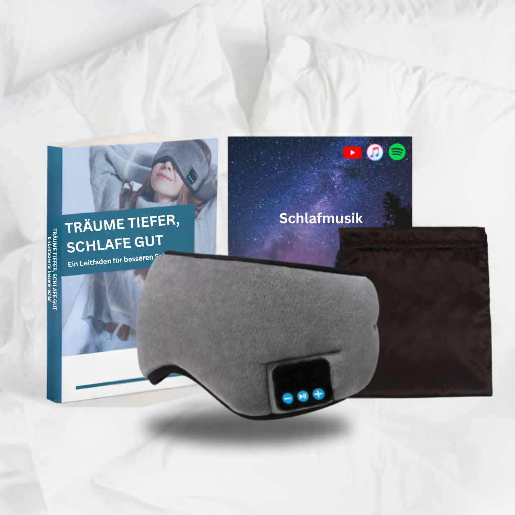 DreamQuiet: Sleep Mask with Bluetooth – Noise Blocker & Music Function for Better Sleep