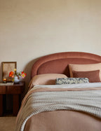 Nexus Platform Bed | Arched Headboard, Bespoke Upholstery