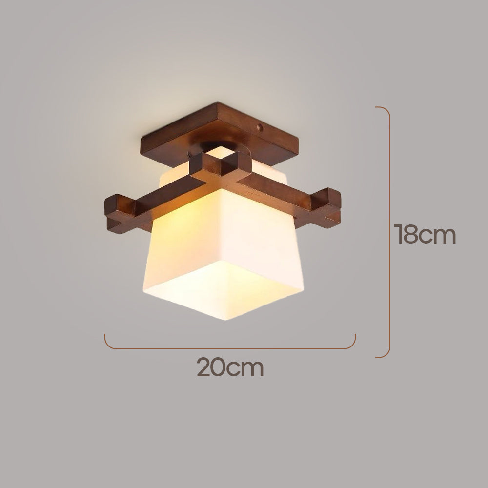 Juno Plafondlamp | Japans Minimalistisch Design, Houten Details