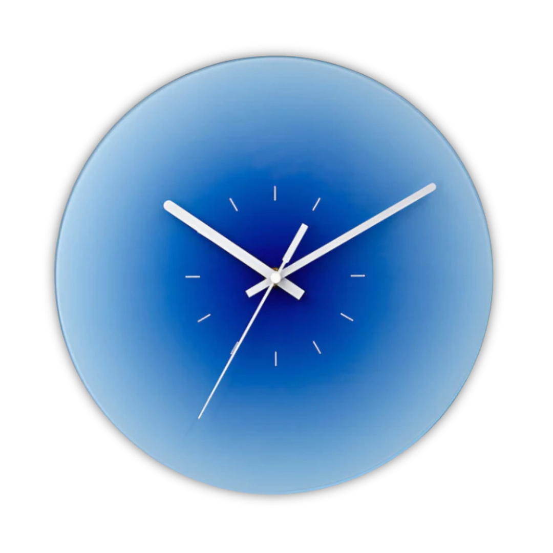 Sunset - Wall Clock Made of Glass