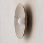 Enso Wall Lamp | Textured Pasta Resin, Japandi Design