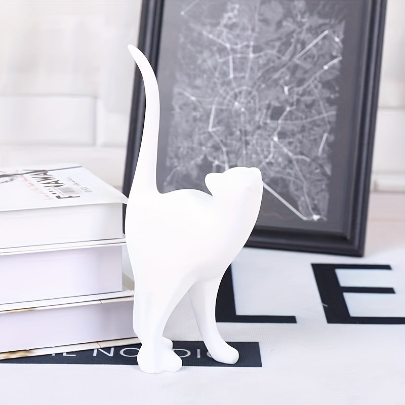 Dalia Handgeschilderd Kattenbeeld | Ambachtelijk Handwerk, Duurzaam Resin
