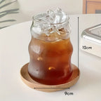 Bela Wave Glasses Set | 510ml Capacity, Includes Reusable Straws