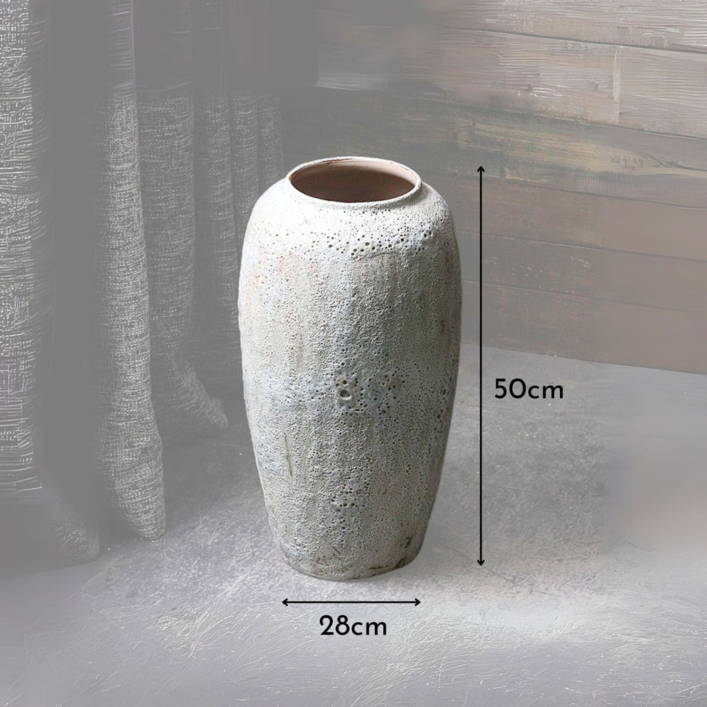 Bello Rustic Ceramic Planter Vase | Handcrafted, Large Size
