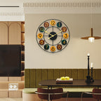 Bello Wall Clock | Retro Iron Design, Silent Quartz Movement