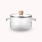 Bela Glass Pot | Borosilicate, Golden Bear Handle, 1.6L