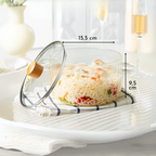 Bela Glass Pot | Borosilicate, Golden Bear Handle, 1.6L