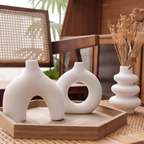 Bela Nordic Ceramic Vases | Set of 3, Minimalist Design