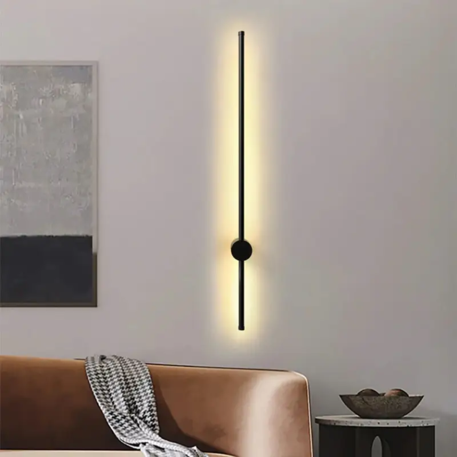 Aria – White Minimalist Linear Wall Lamp 100cm