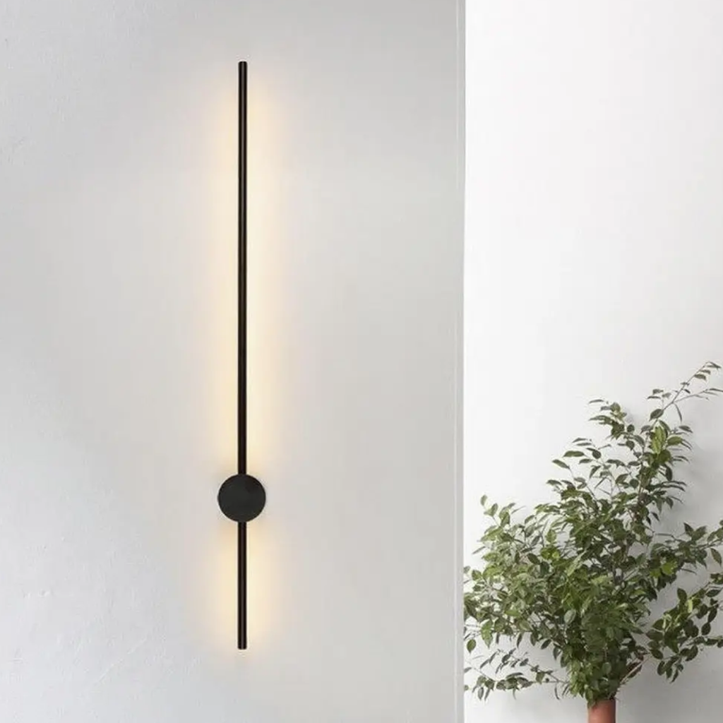 Aria – White Minimalist Linear Wall Lamp 100cm