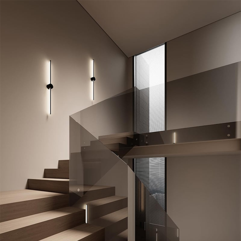 Aria – White Minimalist Linear Wall Lamp 100cm