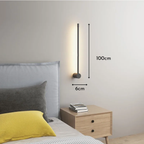 Aria – White Minimalist Linear Wall Lamp 100cm