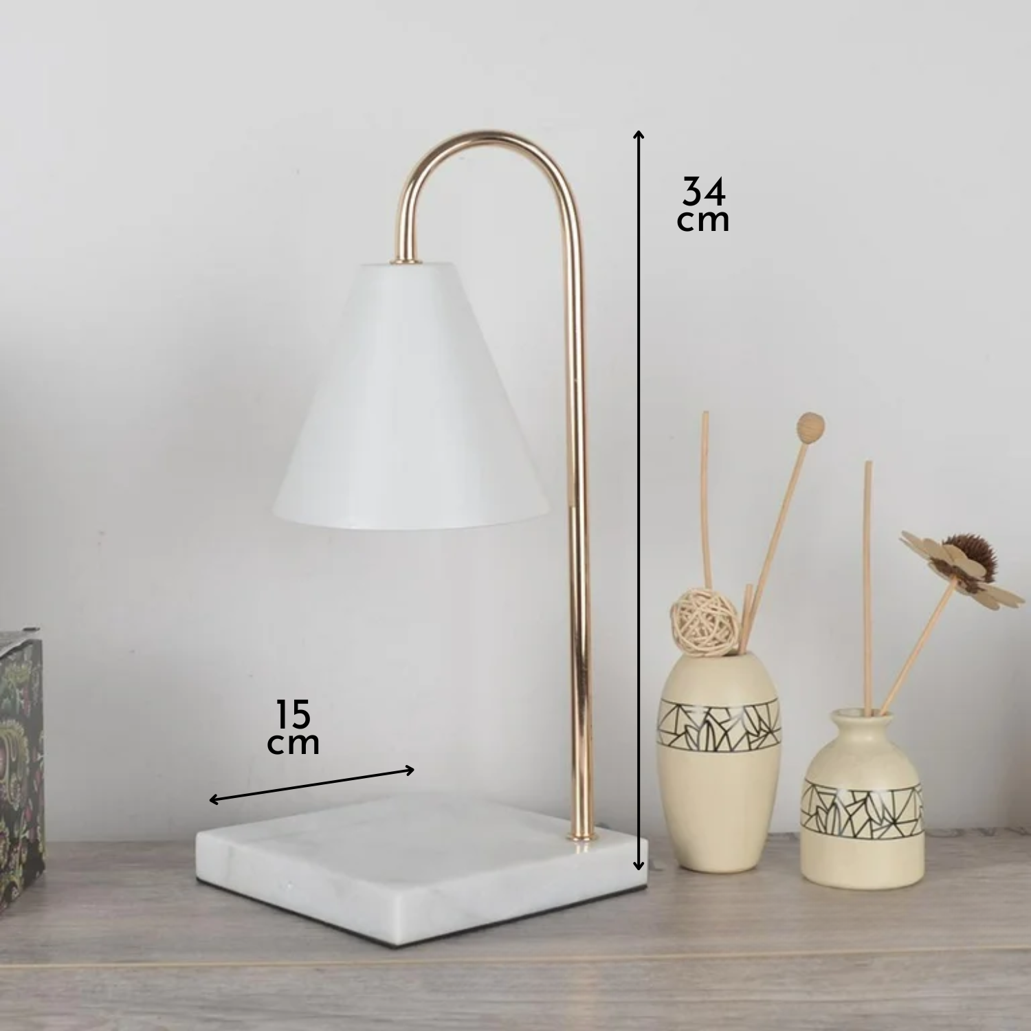 Serenity – White Marble Nordic Table Lamp