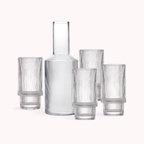 Brio Glass Jug Set | 800ml Jug + 4 European Style Glasses