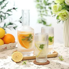 Brio Glass Jug Set | 800ml Jug + 4 European Style Glasses
