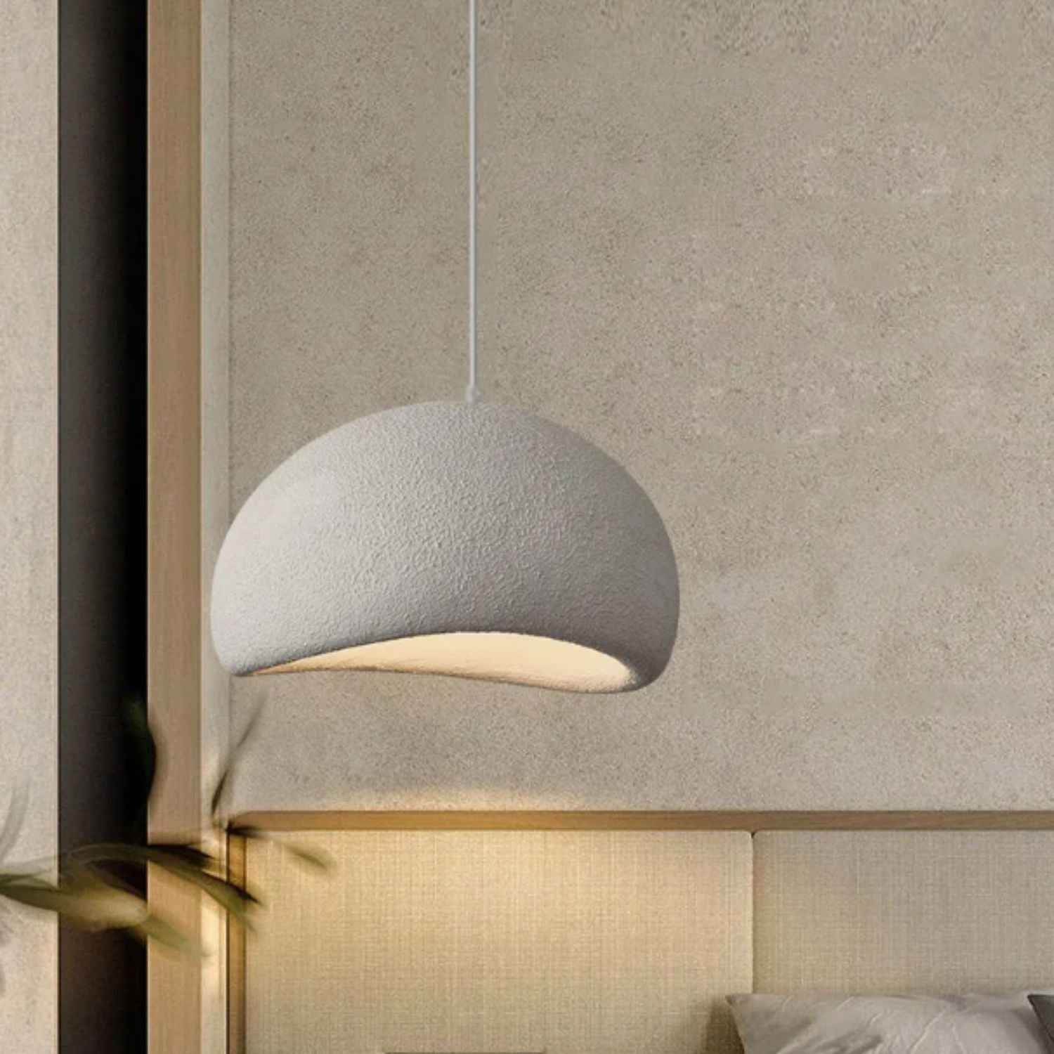 Wabi Sabi – Cream Minimalist Ceiling Lamp 40cm