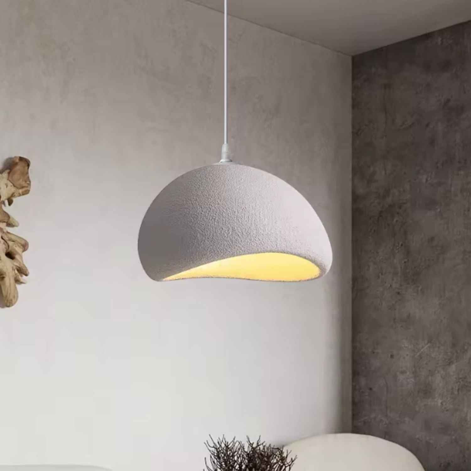 Wabi Sabi – Cream Minimalist Ceiling Lamp 40cm