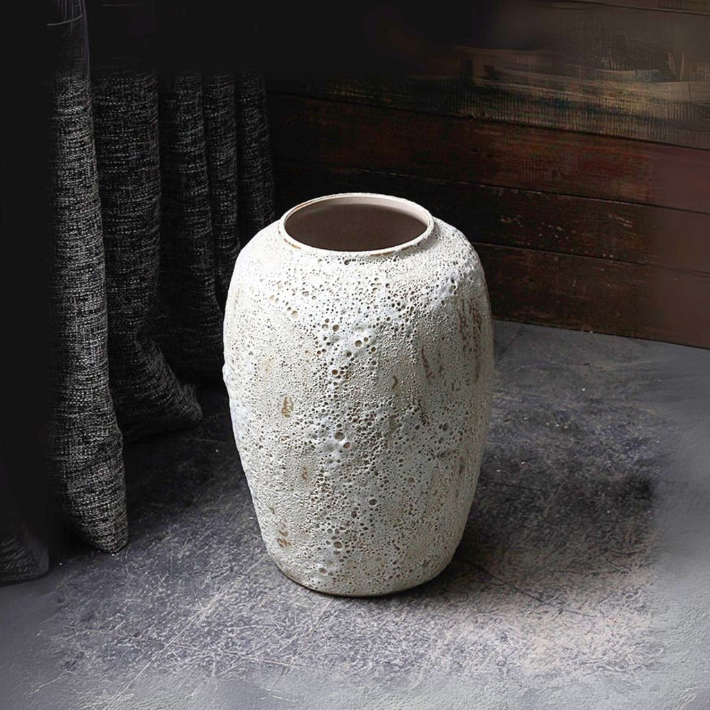 Bela Rustic Ceramic Planter Vase | Handcrafted, Large Size Design