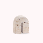 Bela Small Decorative Arch | Natural Travertine Stone, Minimalist Design