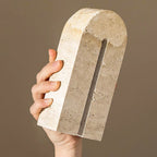 Bello Decorative Stone Arch | Natural Travertine, Elegant Design