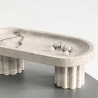 Bello Decorative Tray | Travertine Marble Finish, Elevates Any Space