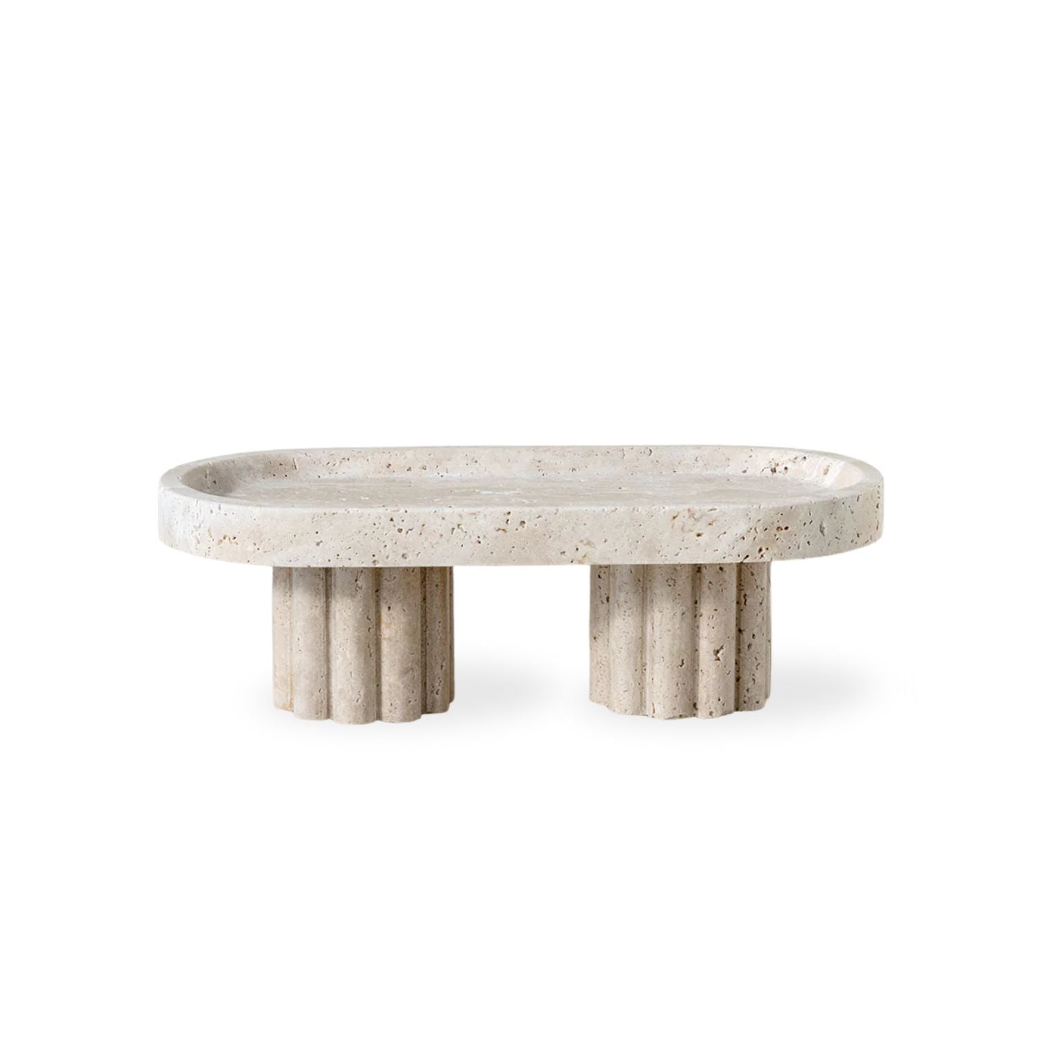 Bello Decorative Tray | Travertine Marble Finish, Elevates Any Space