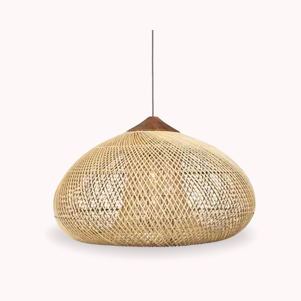 Ethereal – Natural Boho Rattan Pendant Lamp 80cm