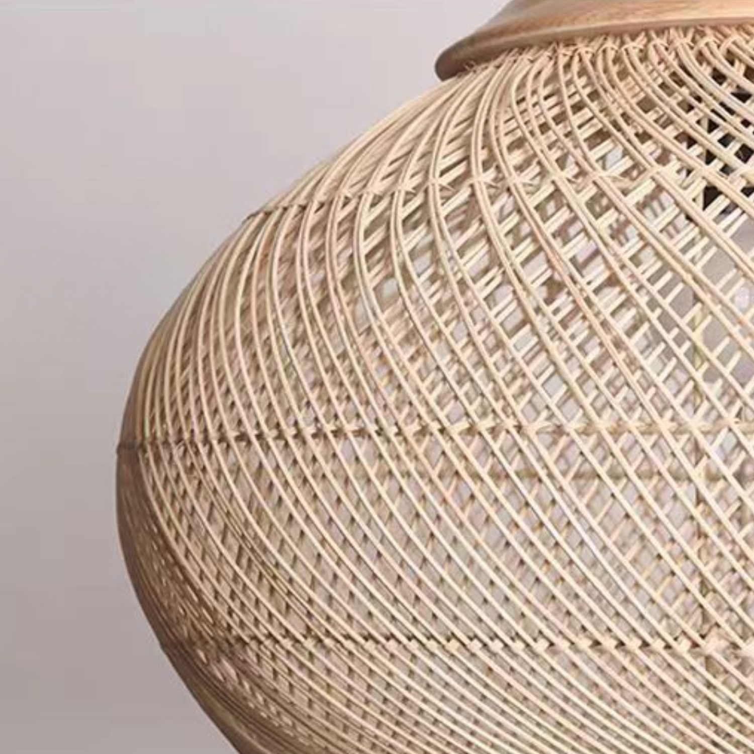 Ethereal – Natural Boho Rattan Pendant Lamp 80cm