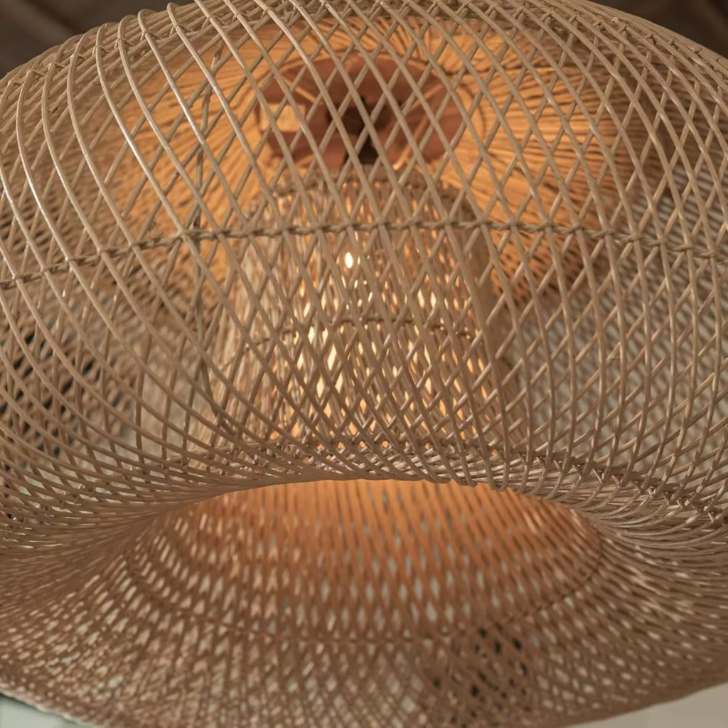 Ethereal – Natural Boho Rattan Pendant Lamp 80cm