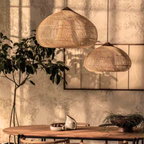Ethereal – Natural Boho Rattan Pendant Lamp 80cm