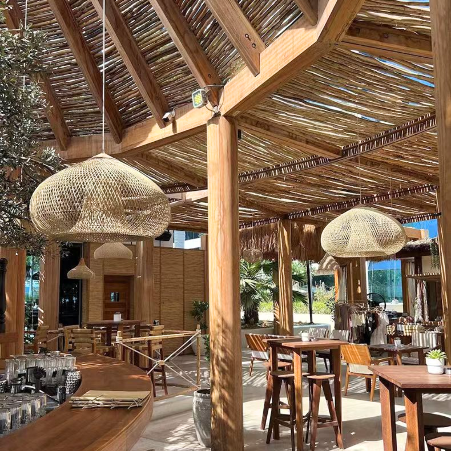 Ethereal – Natural Boho Rattan Pendant Lamp 80cm