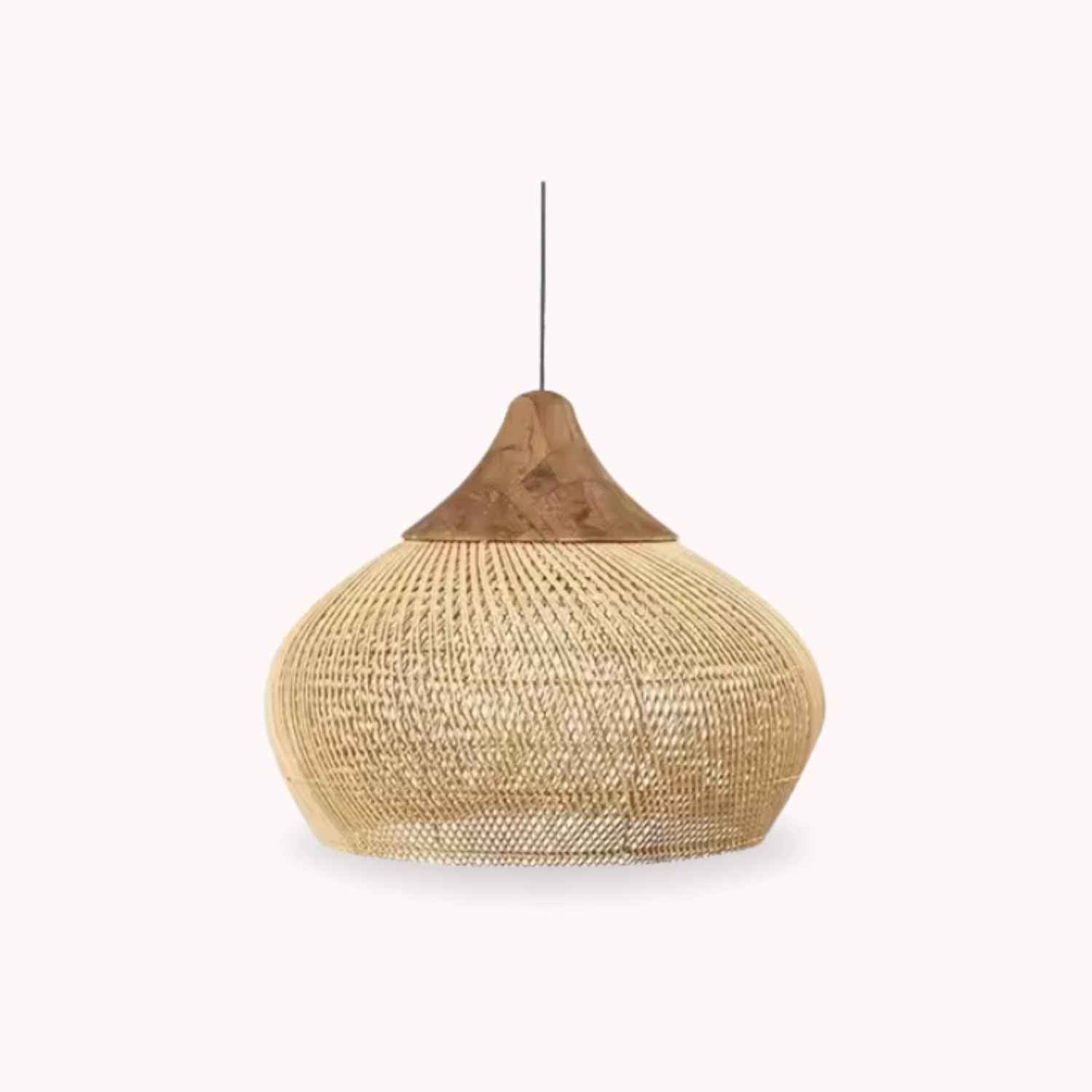 Etereo – Natural Boho Rattan Pendant Lamp 50cm