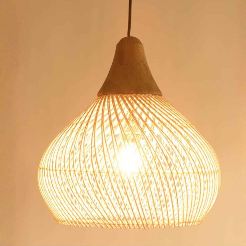 Etereo – Natural Boho Rattan Pendant Lamp 50cm