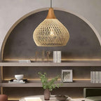 Etereo – Natural Boho Rattan Pendant Lamp 50cm