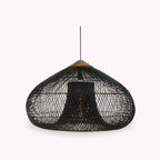 Ethereal – Black Boho Rattan Pendant Lamp 80cm
