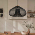 Ethereal – Black Boho Rattan Pendant Lamp 80cm