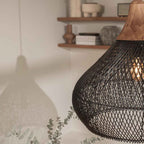 Ethereal – Black Rattan Boho Pendant Light 50cm