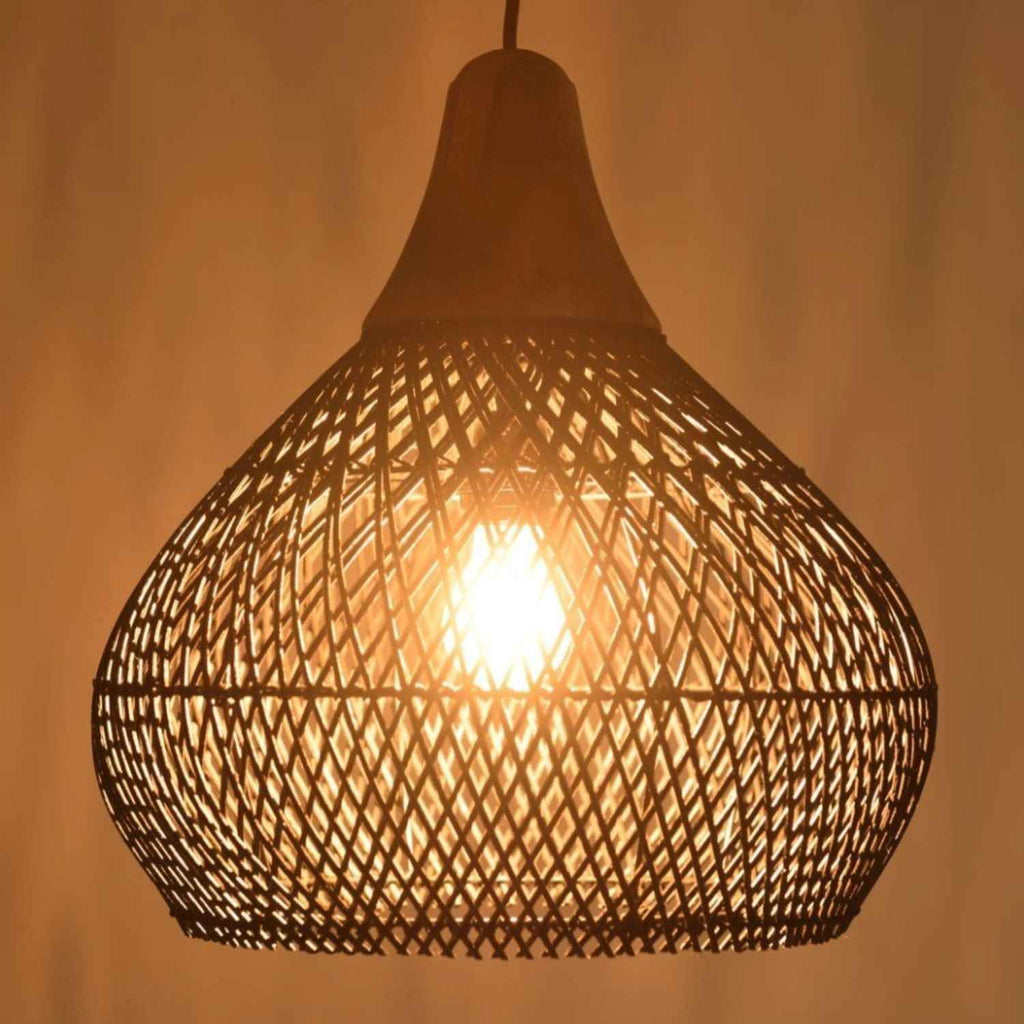 Ethereal – Black Rattan Boho Pendant Light 50cm