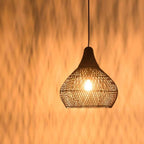 Ethereal – Black Rattan Boho Pendant Light 50cm