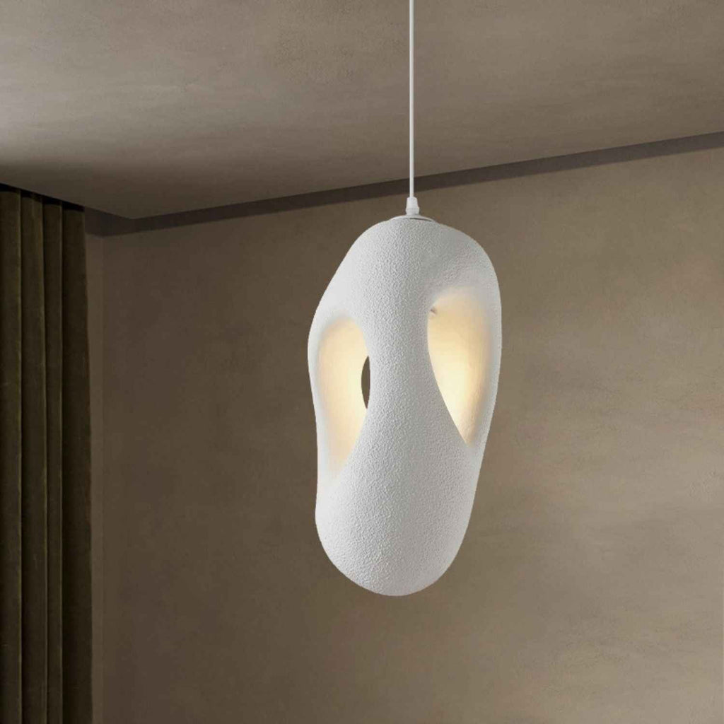 Kai – Cream Textured Japandi Pendant Lamp 150cm