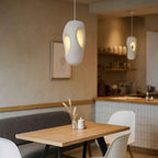 Kai – Cream Textured Japandi Pendant Lamp 150cm