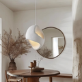 Zen Iki – Cream Japandi Textured Pendant Lamp 150cm