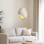 Zen Iki – Cream Japandi Textured Pendant Lamp 150cm