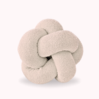 Bela Knot Cushion | Soft Bouclé Fabric, Sculptural Design