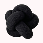 Bela Knot Cushion | Soft Bouclé Texture, 30 cm Diameter